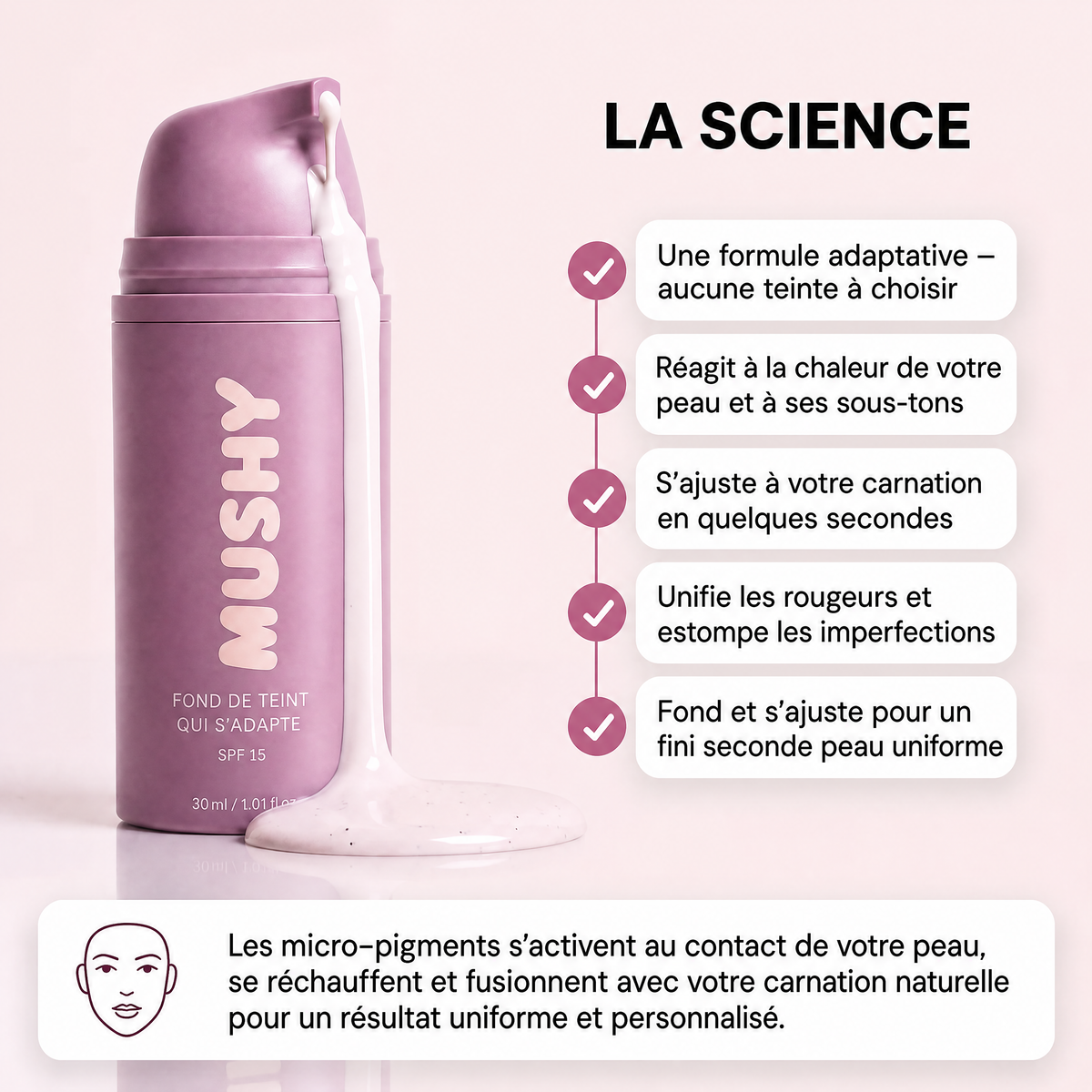 Fond de teint adaptatif anti-âge